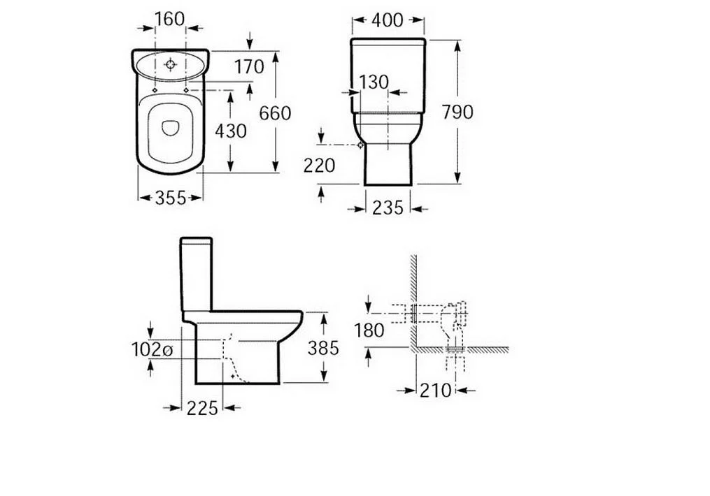Приобрести напольный унитаз-компакт roca dama senso 7.3425.1.700.0; 7.3415.1.700.0