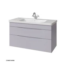 Caprigo Тумба с раковиной подвесная Lento 100 см, серая 36214-SF028