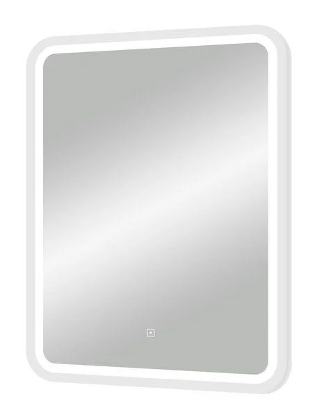 Приобрести continent зеркало с подсветкой enjoy white 60х80 см, сенсорный включатель, белое