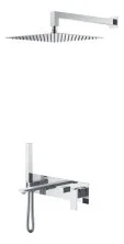 Boheme Душевой комплект скрытого монтажа Qubic Chrome 474-CR