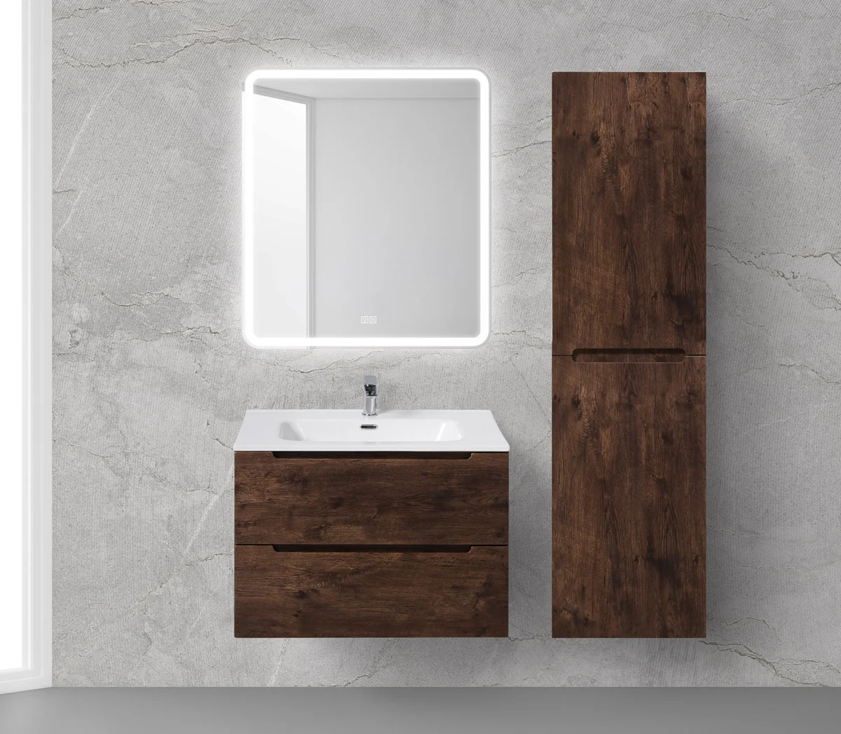 Приобрести belbagno зеркало 70х80 см spc-mar-700-800-led-tch-warm