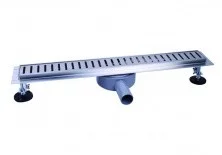 Трап TIM BAD537003 70 см, нержавеющая сталь с поворотным фланцем