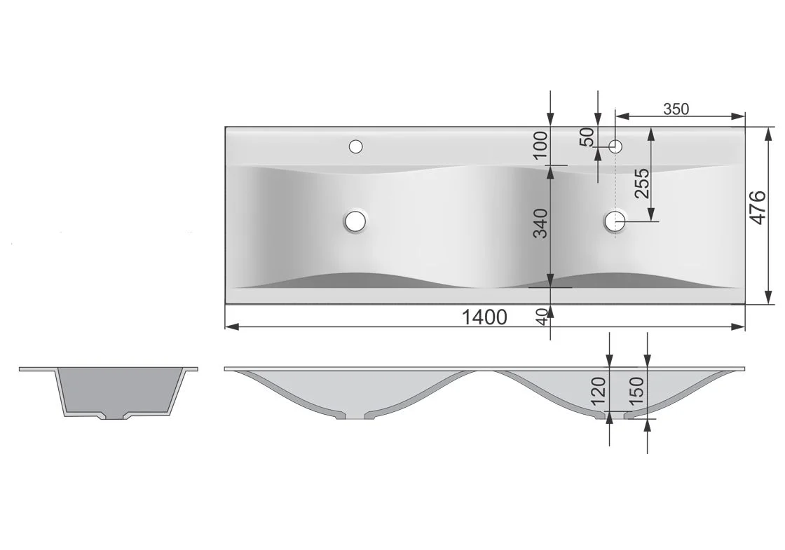 Приобрести тумба подвесная с раковиной velvex pulsus 140 см tppul.140-25, дуб сонома