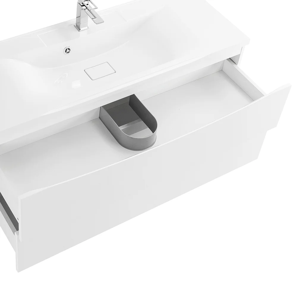 Приобрести belbagno тумба с раковиной marino 120 см, подвесная bianco opaco, белая раковина