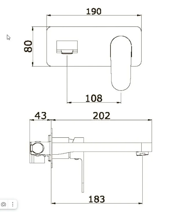 Приобрести смеситель для раковины настенный vieir camomilla, черный v283513c