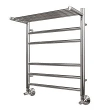 Полотенцесушитель водяной Point 500х600 Аврора П5 с полкой, хром PN10156P