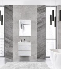 Cezares Тумба подвесная с раковиной MOLVENO 46 60 см Legno Bianco, белый глянец MOLVENO 46-60-2C-SO-LB