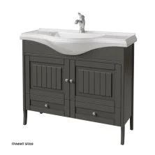 Caprigo Тумба с раковиной GENOVA 105 см, графит