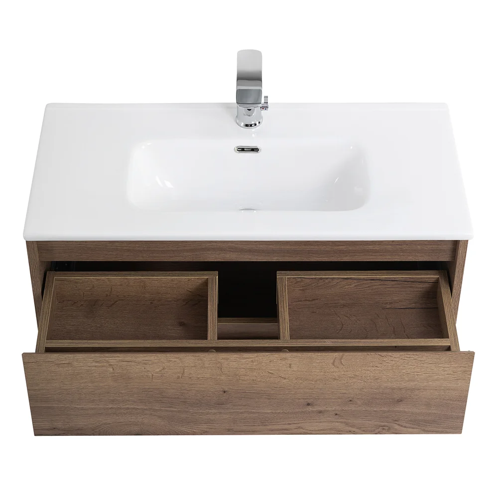 Приобрести belbagno тумба с раковиной kraft 39 80 см, подвесная rovere tabacco, белая раковина