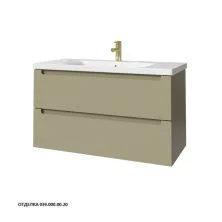 Caprigo Тумба с раковиной TERMIN-Smalty 100 см, зеленая, эмаль