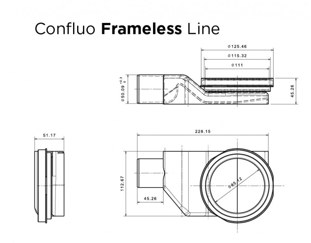 Приобрести pestan душевой трап confluo frameless line 650