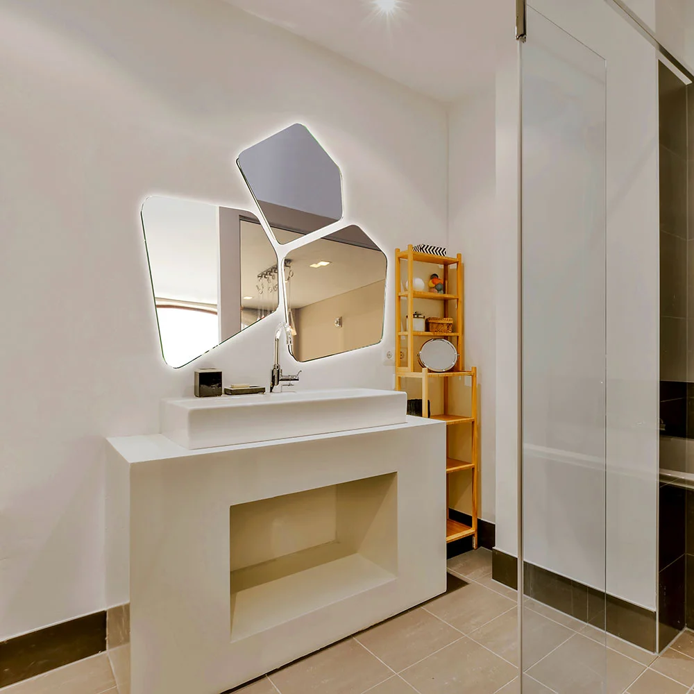 Приобрести azario зеркало bionic 190х84,7 см, три элемента, с подсветкой, сенсорный выключатель, led-00002547