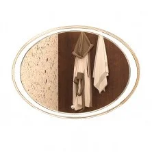 Azario Зеркало Alba 800*550, белый, влагостойкое с сенсорным выключателем, гравировка, CS00063646