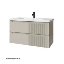 Caprigo Тумба с раковиной TERMIN-Smalty META 100 см, бежевая, эмаль