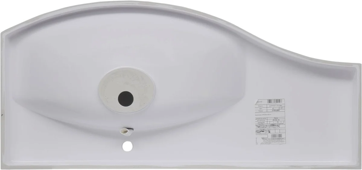 Приобрести aquanet раковина опера 115 l 115х53 см, белая