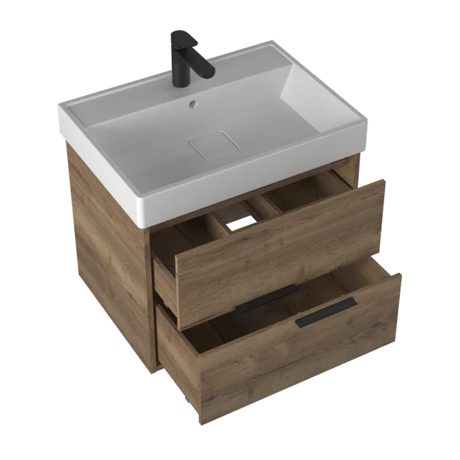 Приобрести briz тумба подвесная teso 60 см, дуб веллингтон, т18-65