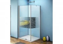 Ограждение душевое Bas Fantasy CR-80-F-CH 80х80 см (узор)