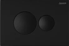 Loranto Кнопка смыва механическая, двойная, черный матовый