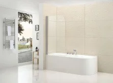 CEZARES Шторка для ванны ECO 80х140см ECO-O-V-1-80/140-C-Cr