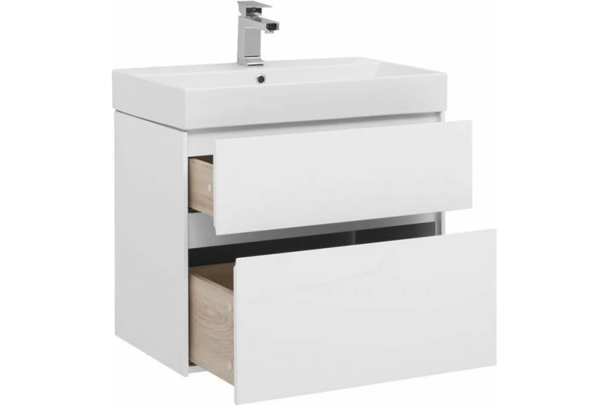 Приобрести aquanet тумба с раковиной бруклин 70 см, белая