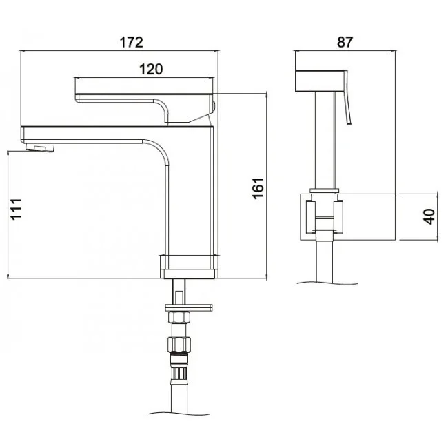 Приобрести gappo смеситель с гигиенической лейкой g1017-1, белый\хром 99768