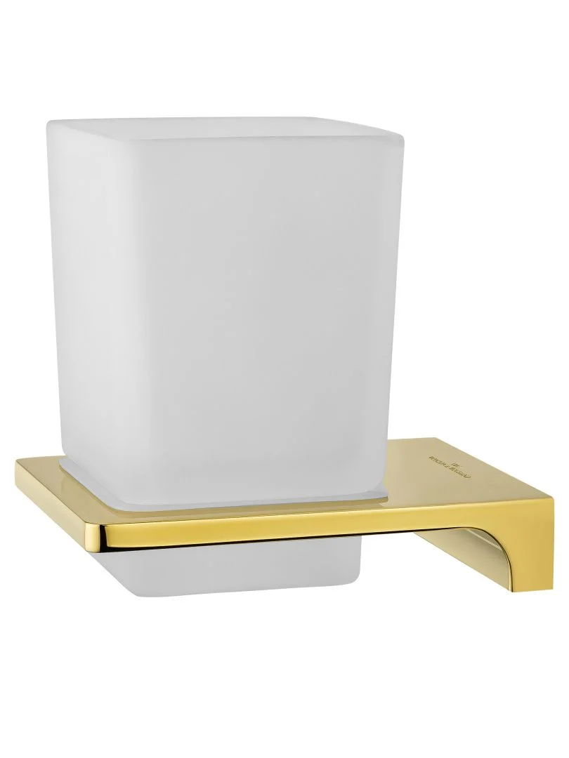 Приобрести стакан для зубных щеток с держателем wonzon & woghand eclipse, глянцевое золото (ww-9121-lg)