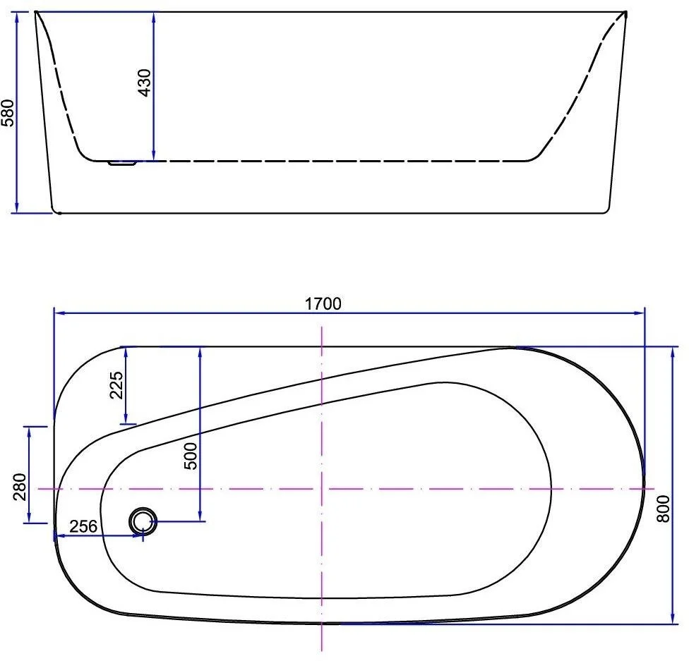 Приобрести отдельностоящая ванна allen brau priority 170x80 2.31001.20