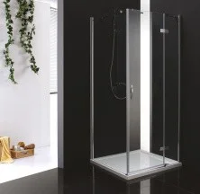 Cezares Душевое ограждение BERGAMO 100х100 см, хром BERGAMO-W-A-1-100-C-Cr-R