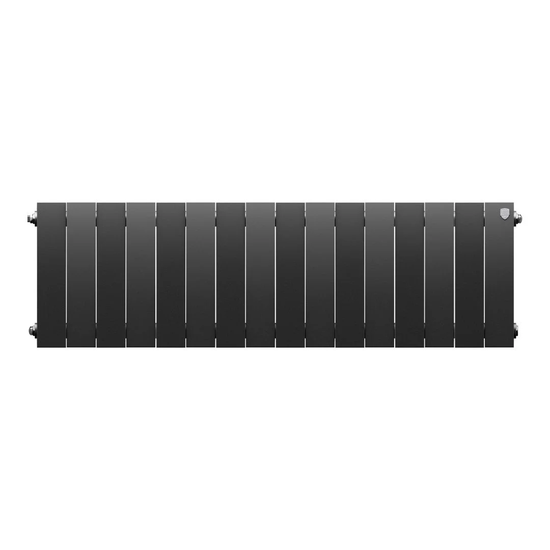 Приобрести royal thermo радиатор биметаллический pianoforte 300 /noir sable ( черный графит ) - 16 секц.