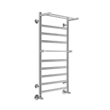 Terminus Полотенцесушитель Хендрикс П10 50х100 см, с двумя полками, водяной, хром