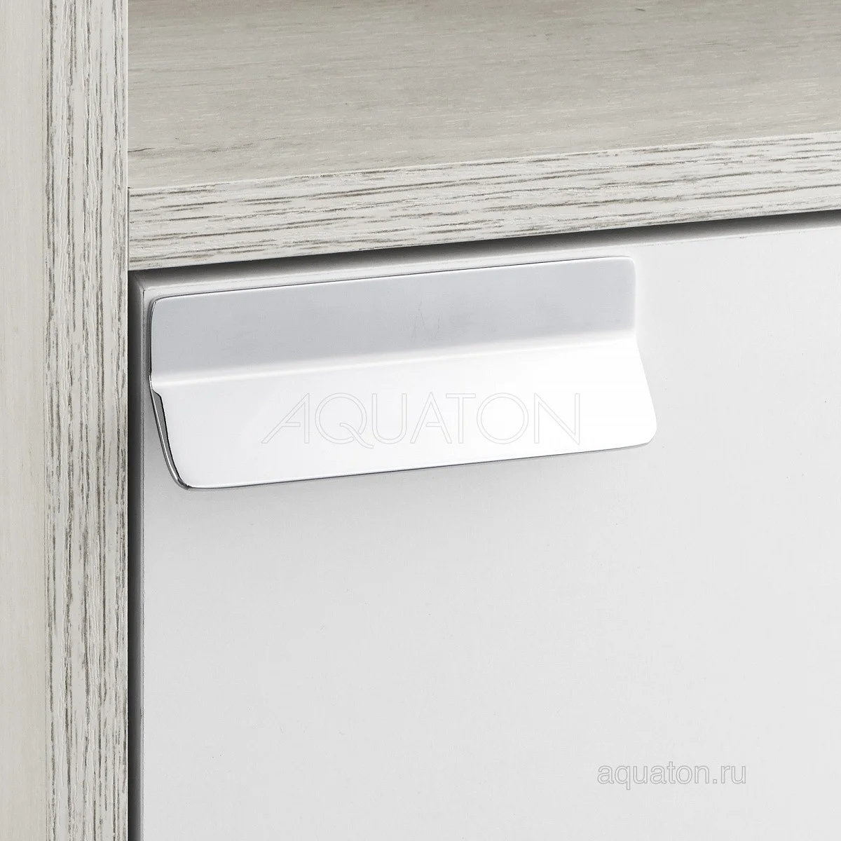 Приобрести акватон флай шкаф одностворчатый, белый, дуб крафт правый