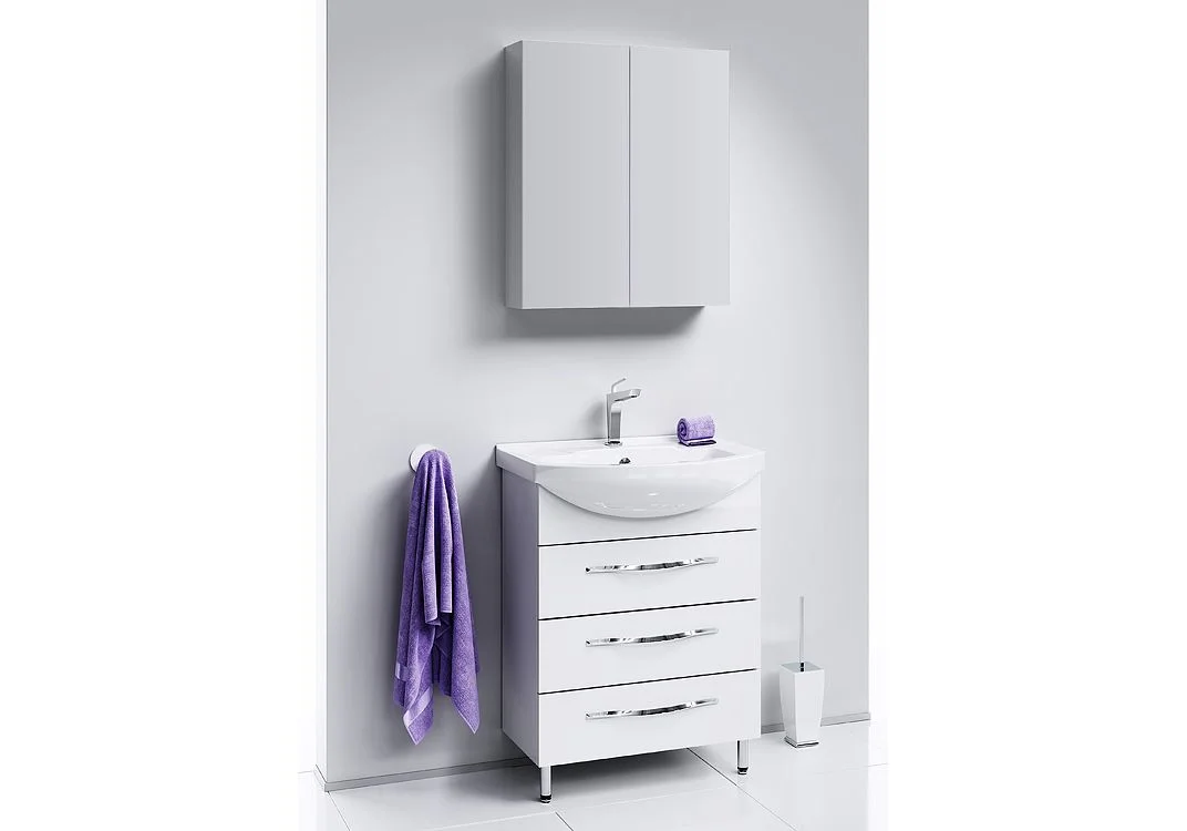 Приобрести тумба напольная с раковиной aqwella аллегро 65 см agr.01.06/3