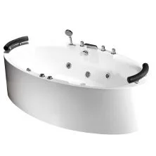 Frank Гидромассажная ванна F163, 200х110 см, овальная, белая