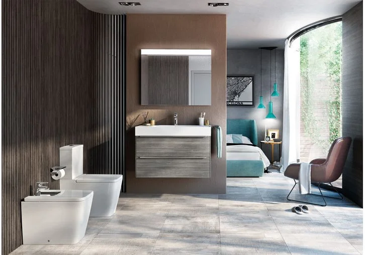 Приобрести биде напольное roca inspira square 56 см, 7.3575.3.700.0