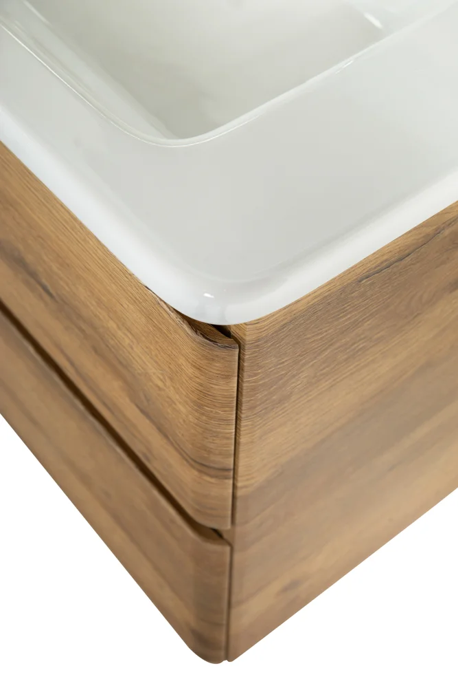 Приобрести belbagno тумба с раковиной albano-cer 80 см, подвесная rovere rustico, белая раковина