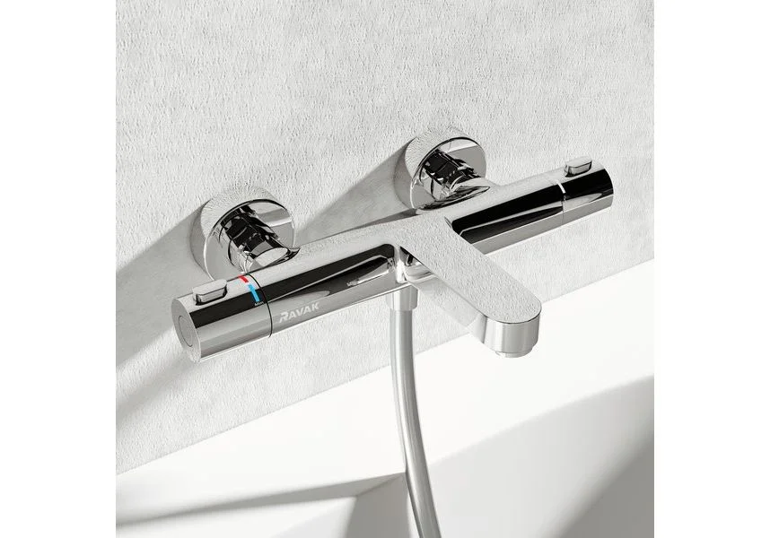 Приобрести смеситель для ванны с термостатом ravak termo te 023.00/150 x070097
