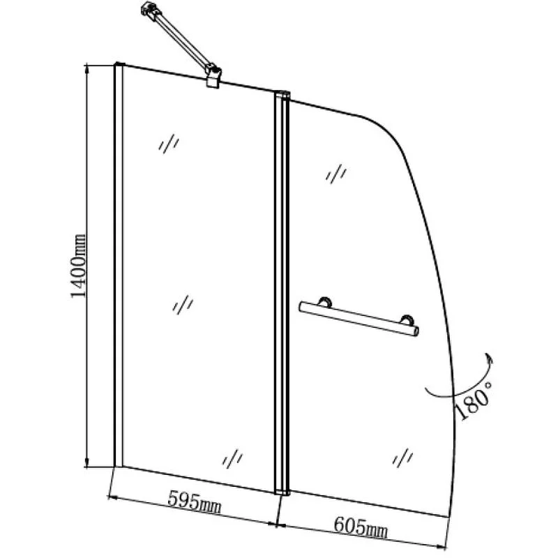 Приобрести grossman шторка для ванны 120х140 см, хром/прозрачное gr-100/2