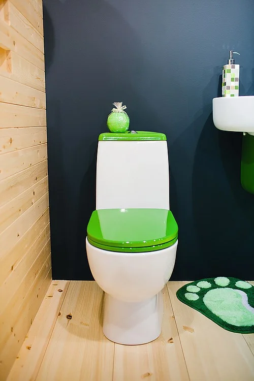 Приобрести sanita luxe best унитаз-компакт с салатовой крышкой и сидением микролифт