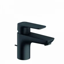 KLUDI Смеситель для раковины Pure&Style 75 с донным клапаном, 135мм, черный матовый 403823975