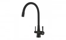 LEMARK Смеситель для кухни Comfort с подключением к фильтру, черный LM3075BL