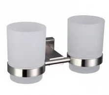 Gappo Стакан двойной для зубных щеток G1708, сатин