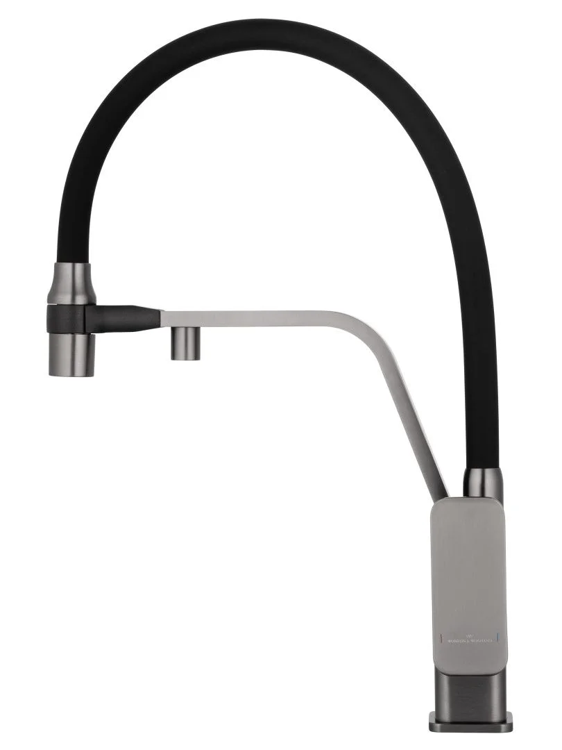 Приобрести смеситель для кухни с гибким изливом и подключением фильтра wonzon & woghand, темный графит (ww-88458013-bgm)