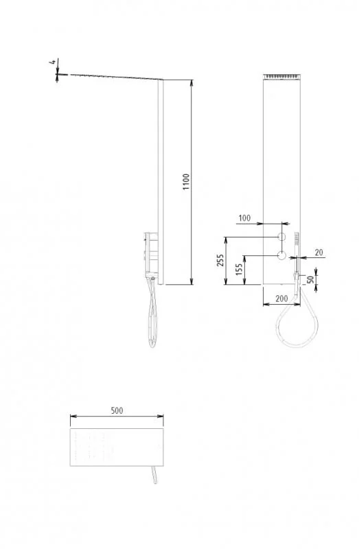 Приобрести cezares душевая система premier, хром premier-cd2-01
