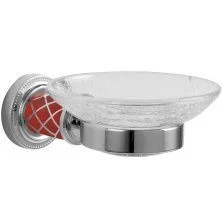 Boheme Мыльница Murano, хром\красный 10903-R-CR