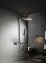 Vincea Душевая стойка Inspire, оружейная сталь VSFS-3I13TGM