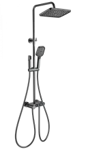 Душевая система с термостатом WONZON & WOGHAND MUSE Corno, Темный графит (WW-B3112-BGG)