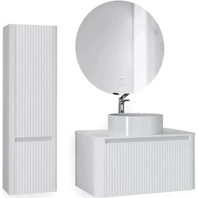 Приобрести jorno тумба подвесная lumino 80 см со столешницей, белая