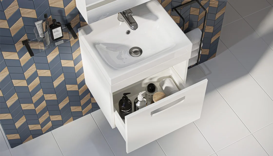 Приобрести тумба подвесная с раковиной velvex estea 50 см белый/матовый tpest.50.1y-233