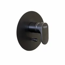 Kerama Marazzi Смеситель для душа скрытого монтажа Ole, с дивертором на два потока, черный матовый 69470EKM.01.093