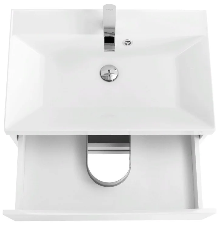 Приобрести тумба подвесная с раковиной belbagno marino-700-2c-so-bl-p 70 см, bianco lucido